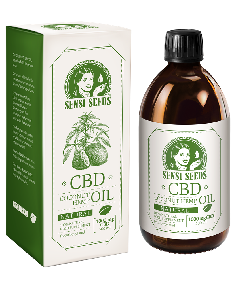  CBD Coconut Hemp Oil Natural 500ml