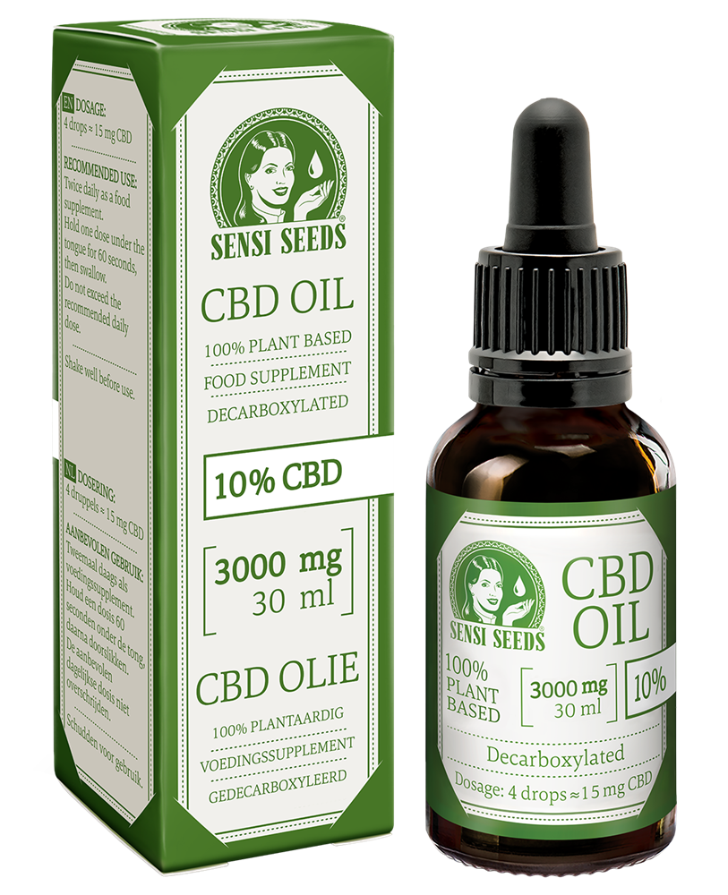 30 ml Sensi Seeds CBD-olje inneholder 825 mg CBD (cannabidiol