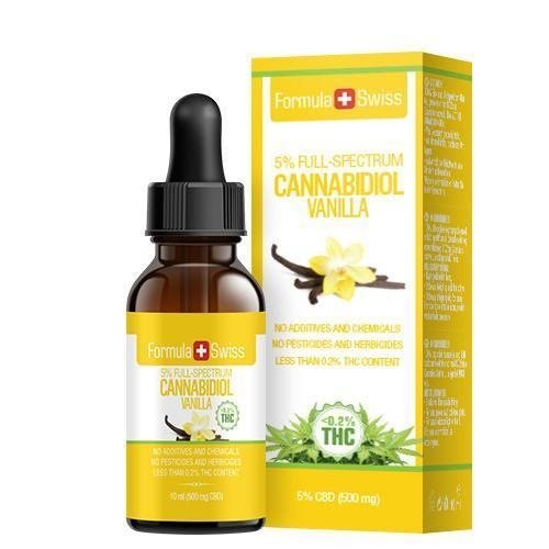 CBD olje i MCT Oil Vanilje ifra Formula swiss